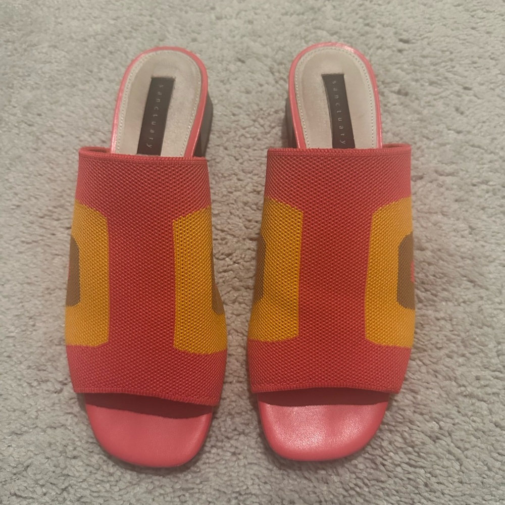 Colorful Women's 9 Sanctuary Slide Sandals